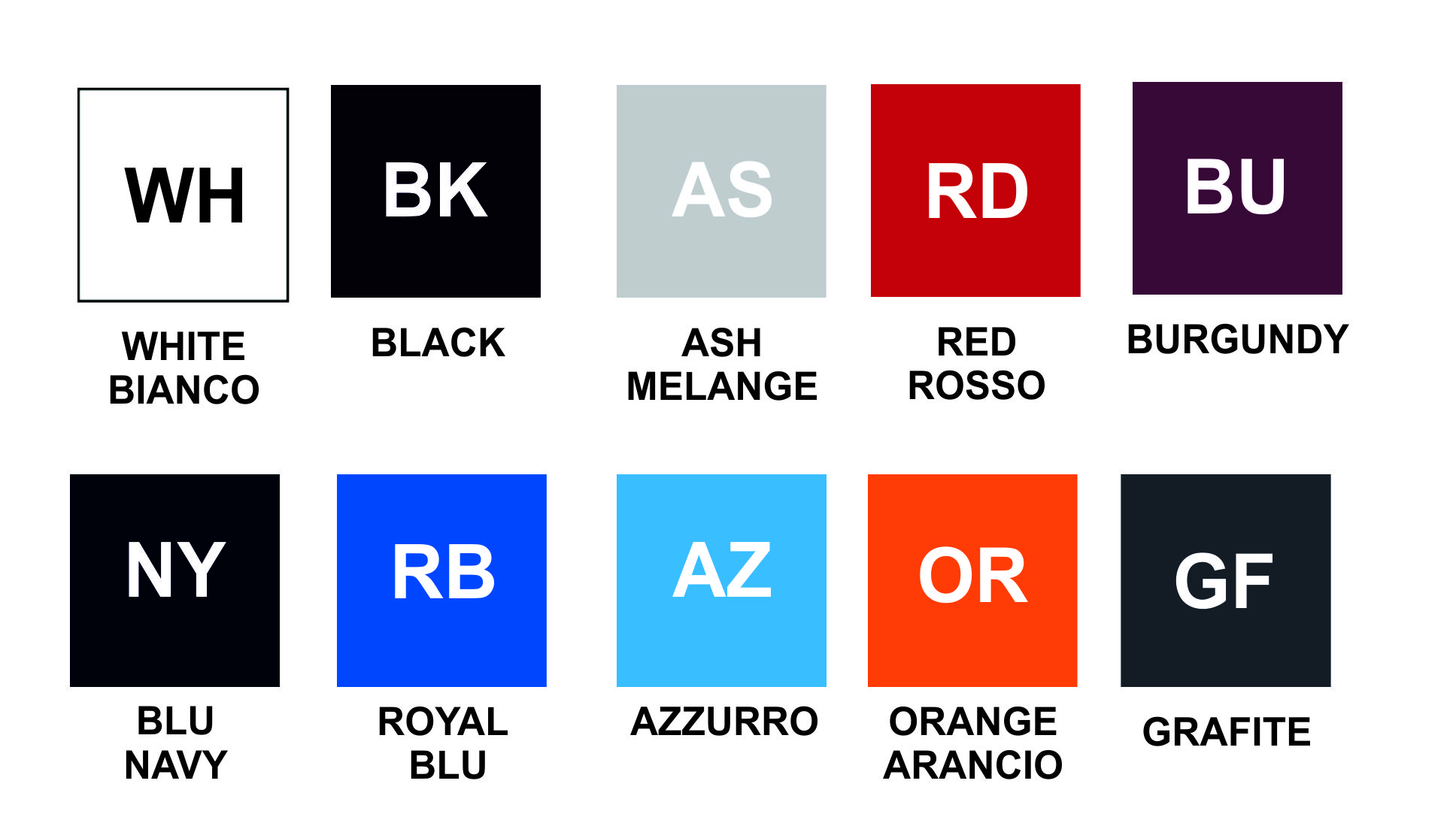 colori maglie FELPA UOMO GIACCA LEGGERA